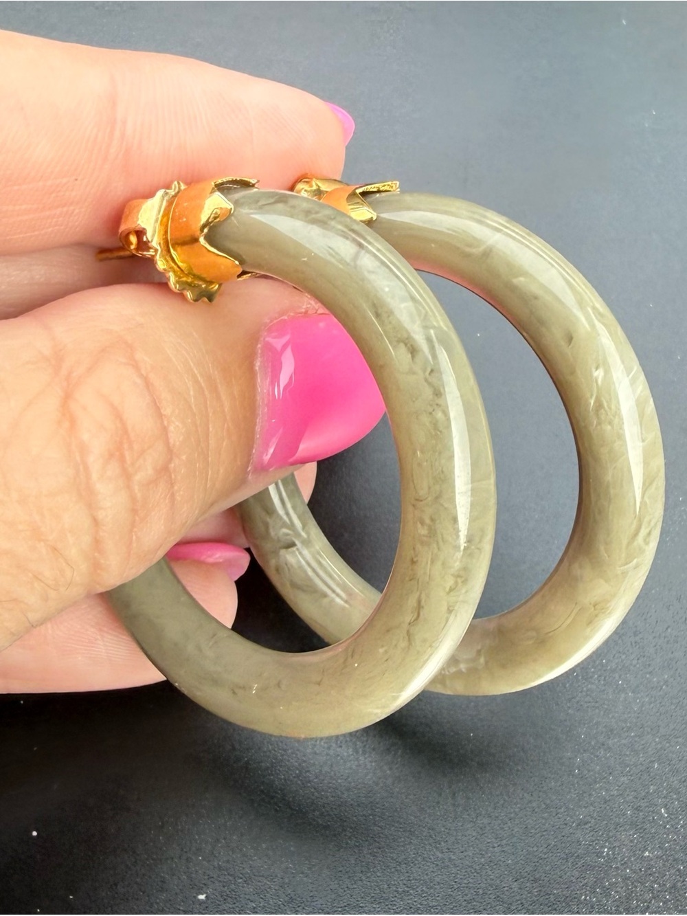 G.A.S. Bijoux Creole Hoop Earrings